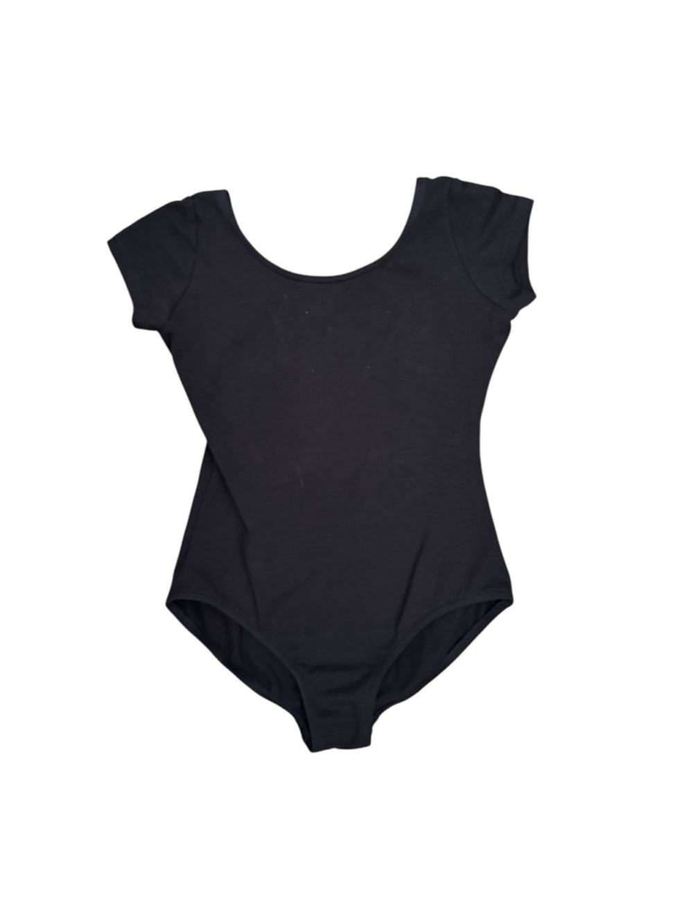 Capezio CC400C Short Sleeve Ballet Leotard Black Adult Large Dancewear NWT - Picture 2 of 6